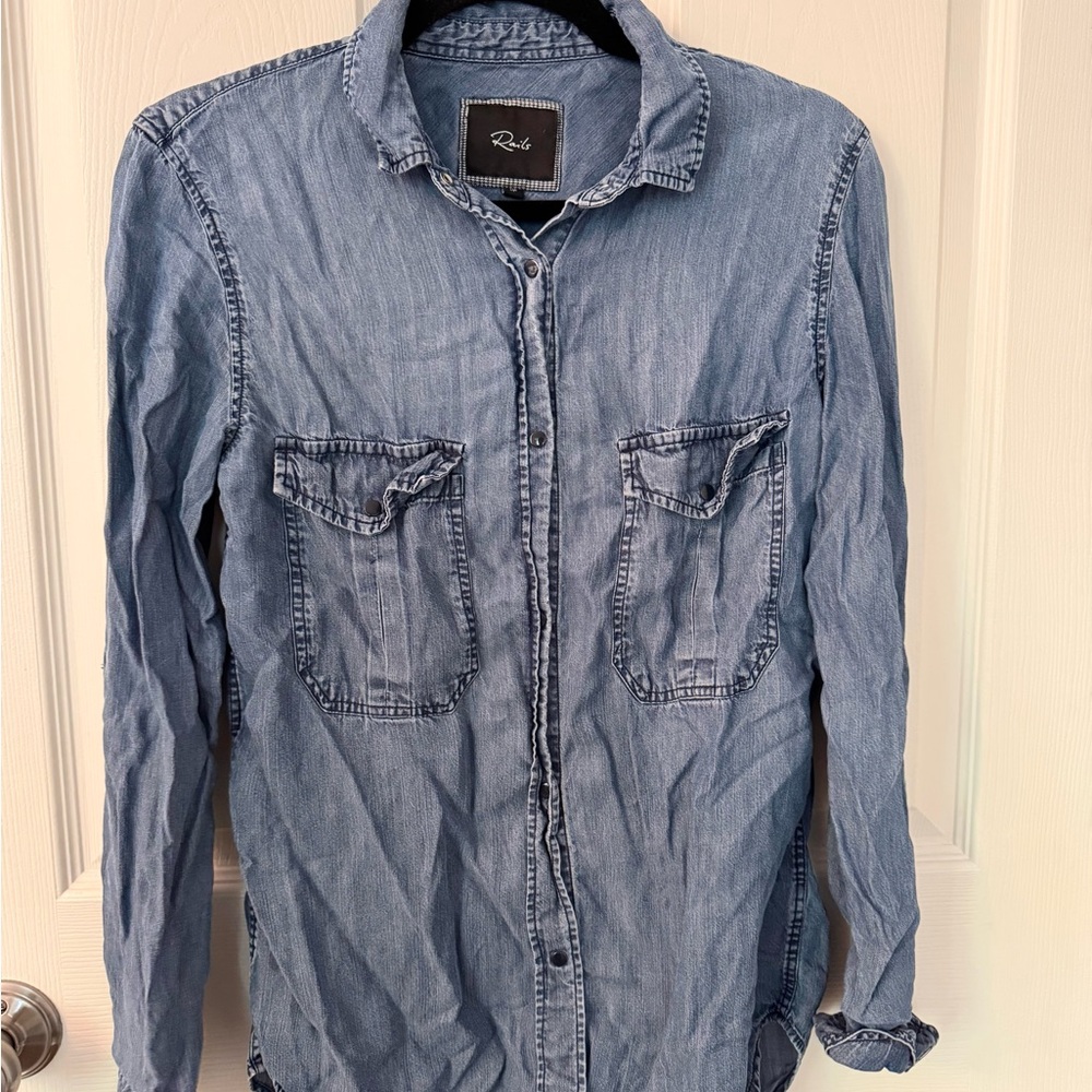 Rails Denim Button-Up Shirt